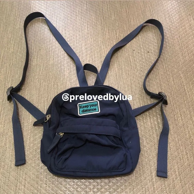 Tas Ransel Mini Miniso - Navy photo 1