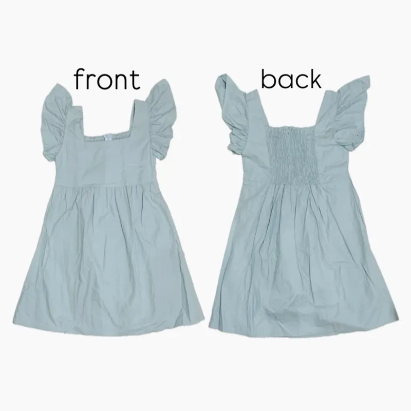 Vintage Minimalist Babydoll dress Wanita blue photo 1