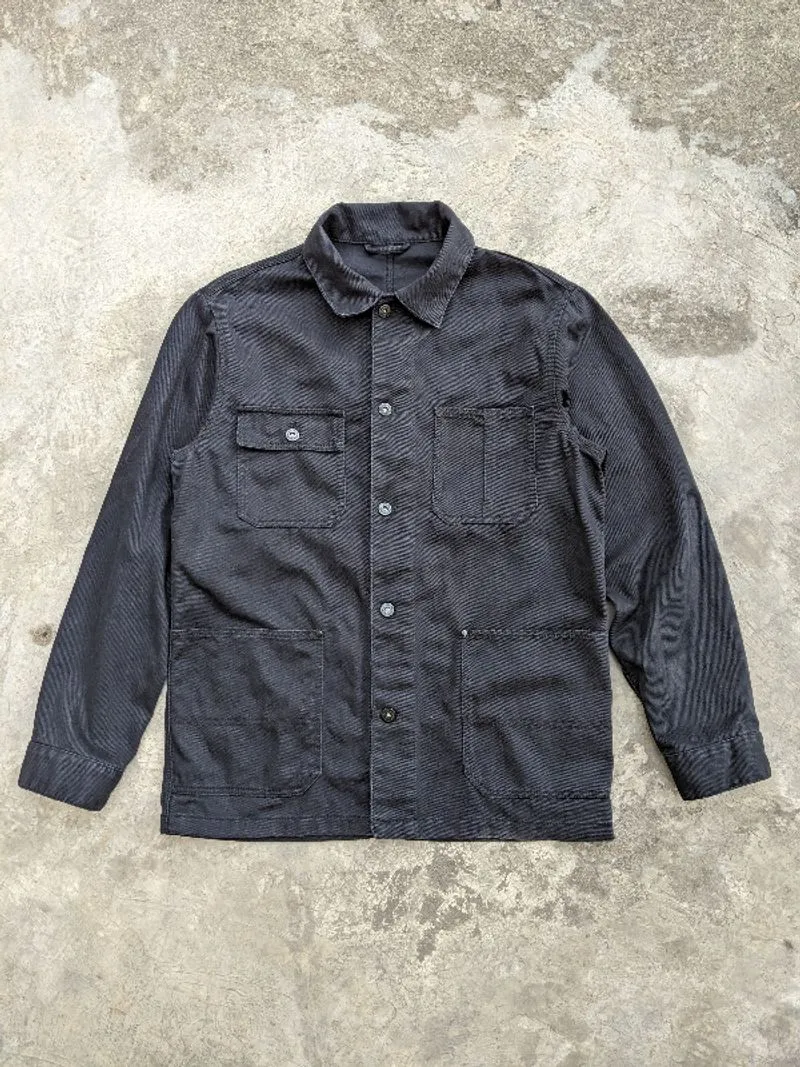 Jaket canvas Work Jacket IVORY SPAO Black, like a carhartt j photo 1
