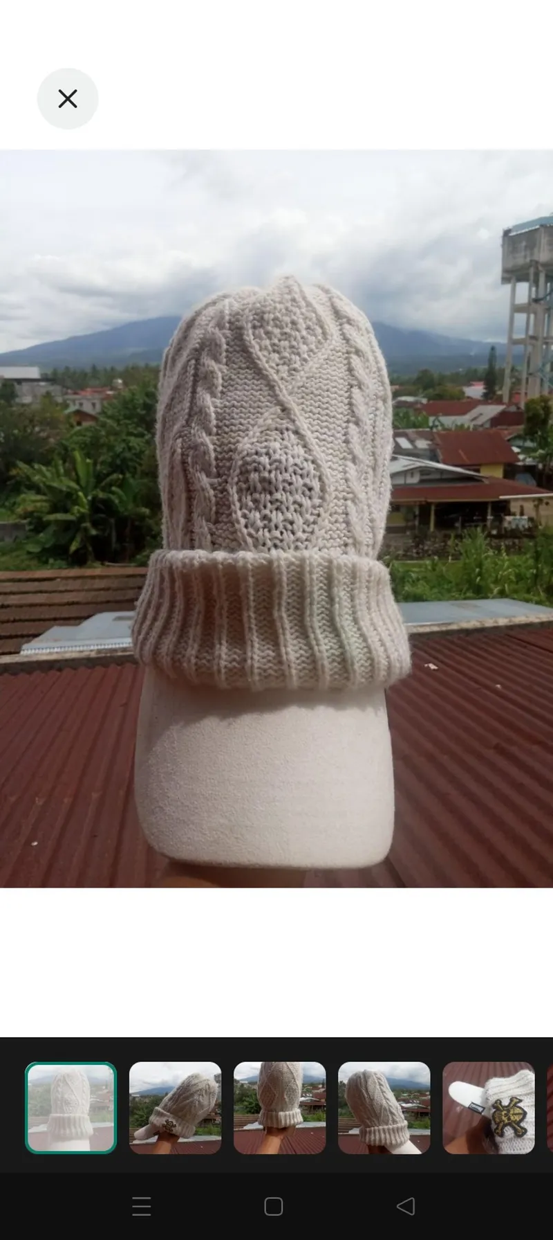 Thrasher Vintage Skater Hat Wanita gold white photo 1