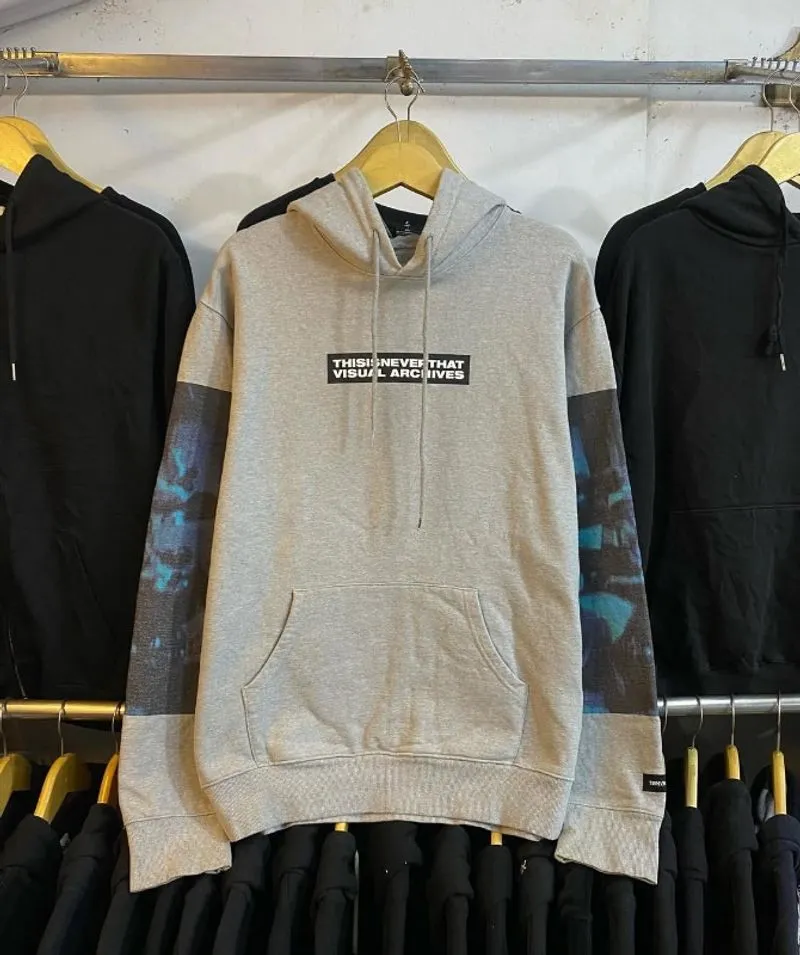 Hoodie Thisisneverthat Visual Archives Grey photo 1
