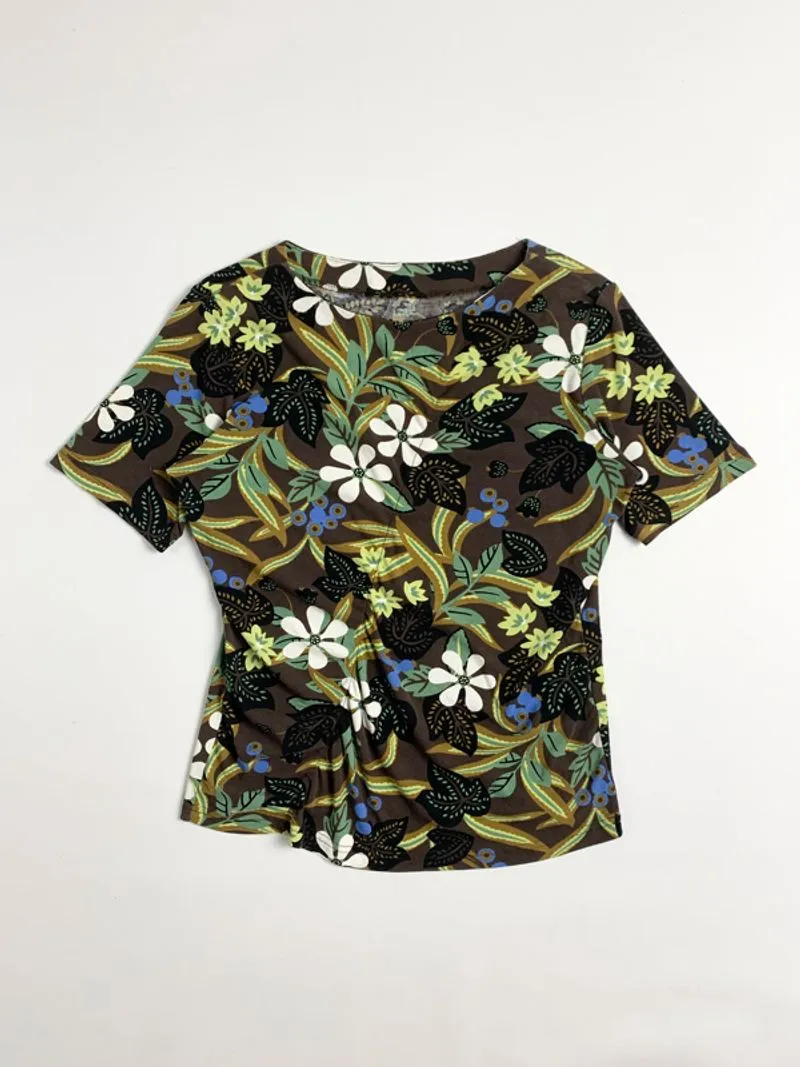 Y2k MB tee Floral Graphic Multicolor Made In Japan photo 1