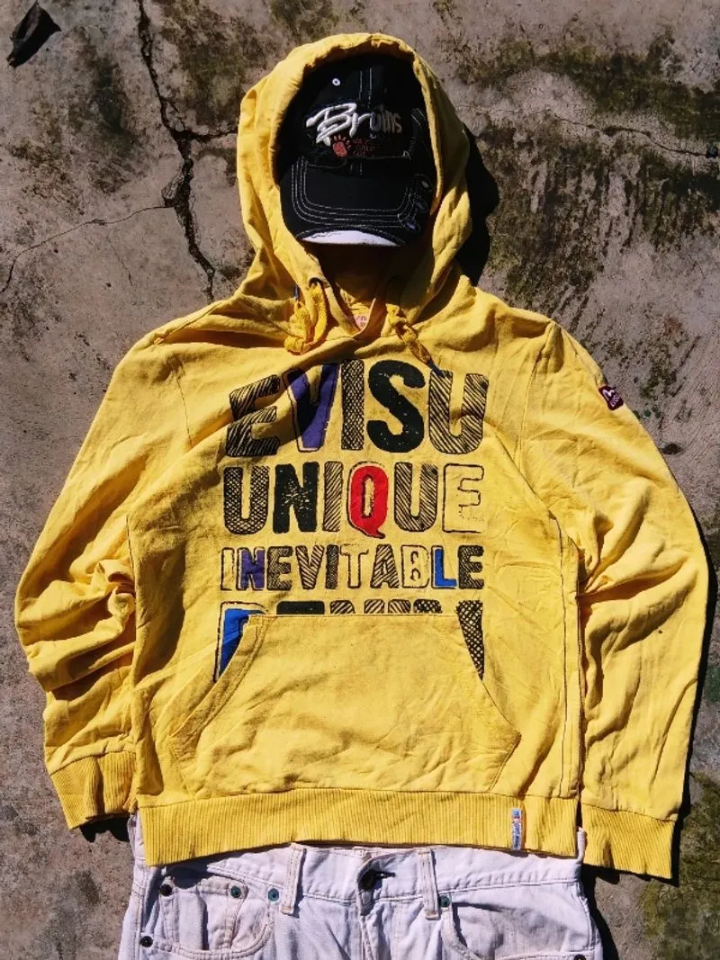 Y2k hoodie evisu sz bundling with ucla univ hats/caps photo 1