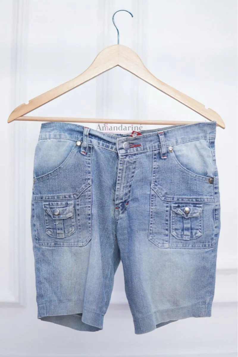 🩳 Celana Pendek Jeans Cargo Saku Besar 🩳 photo 1