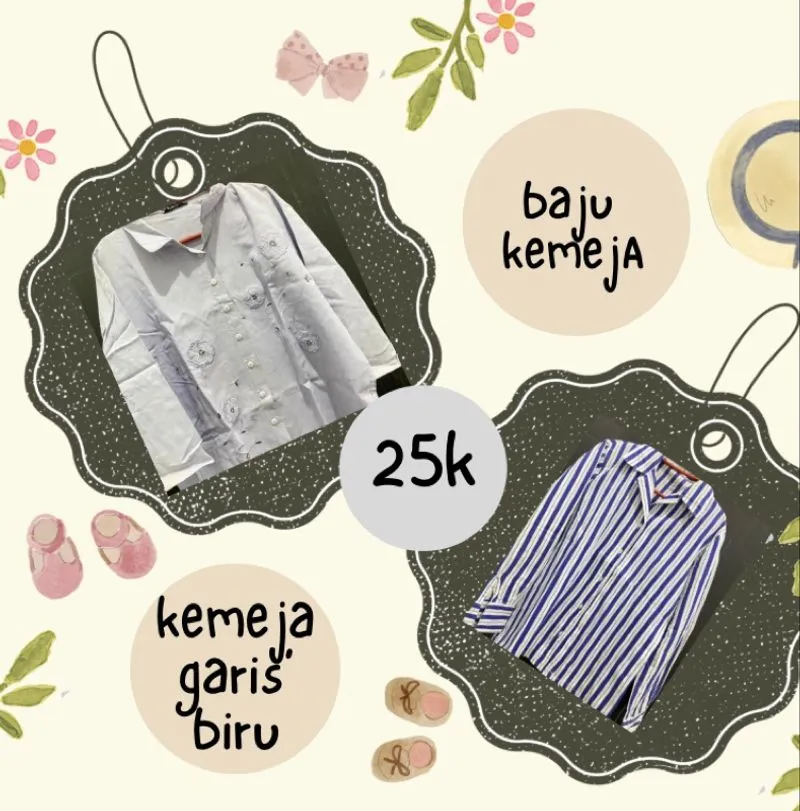 Casual Wanita blue gray photo 1