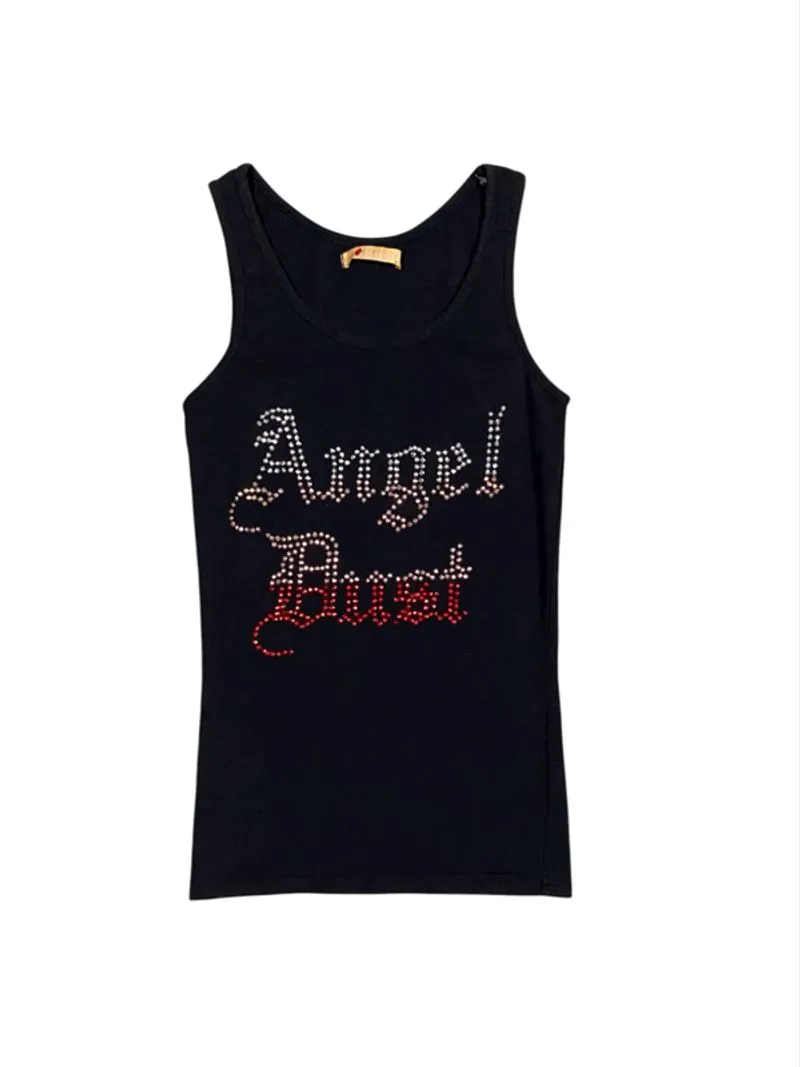 Y2K JAPANESE BRAND INEAT COLL SWAROVSKI TANK TOP  photo 1