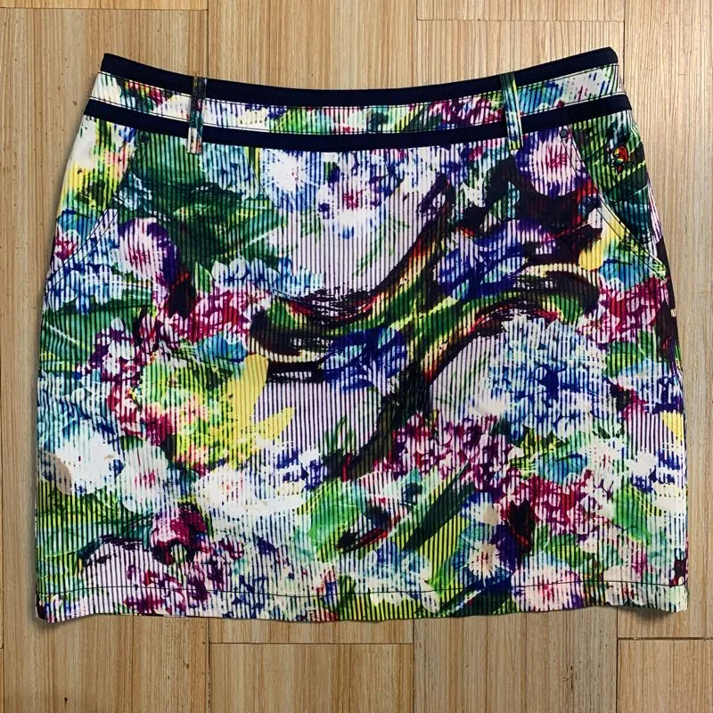 Rokcel rok celana MACAW Golf full motif flora LIKE NEW photo 1
