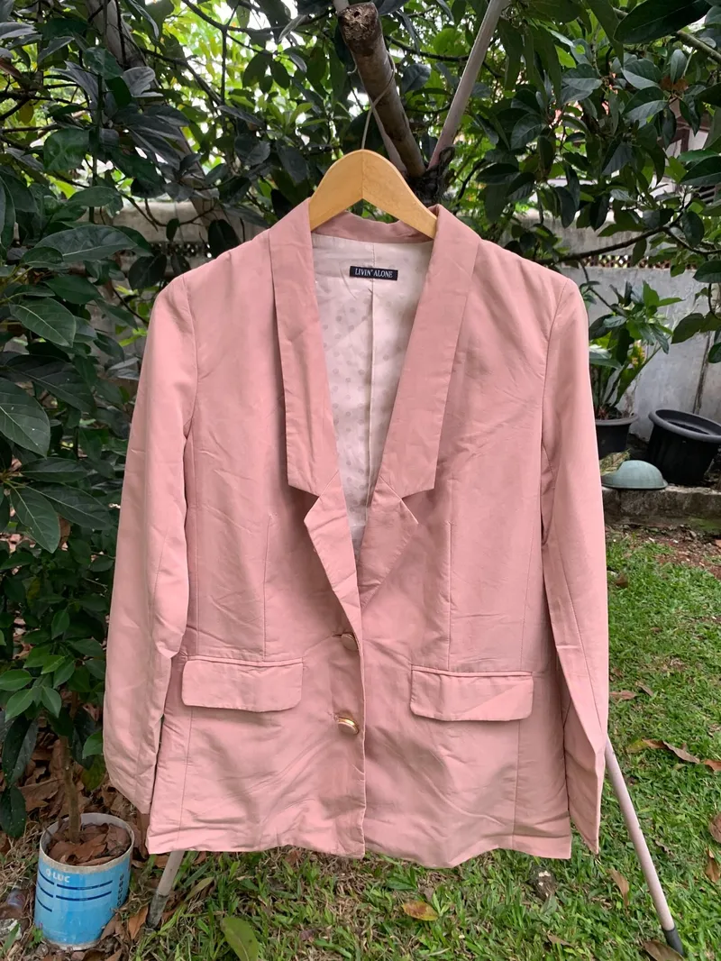 Casual Blazer Wanita pink photo 1