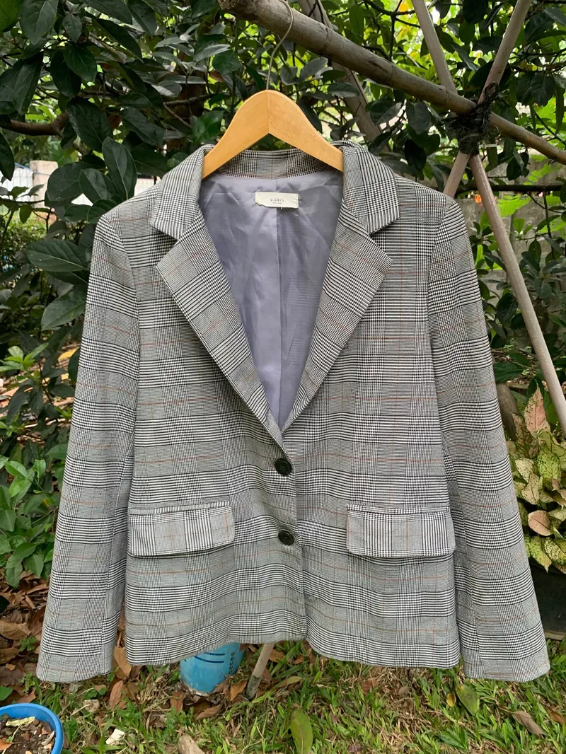 Casual Blazer Wanita black photo 1