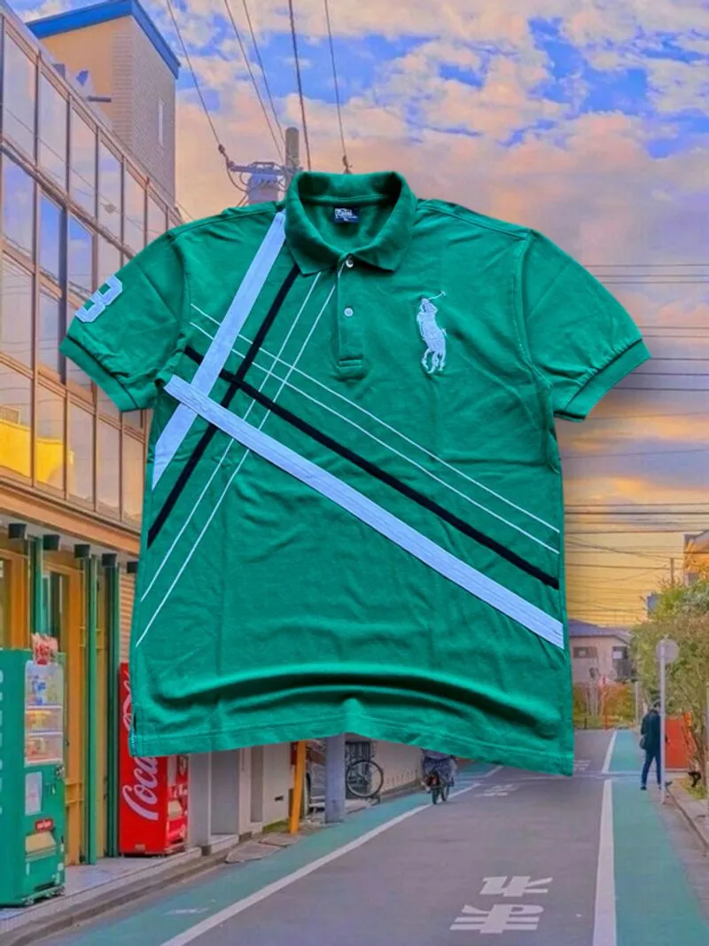 Poloshirt Vintage 90s Polo Ralph Lauren Big Logo Bordir  photo 1