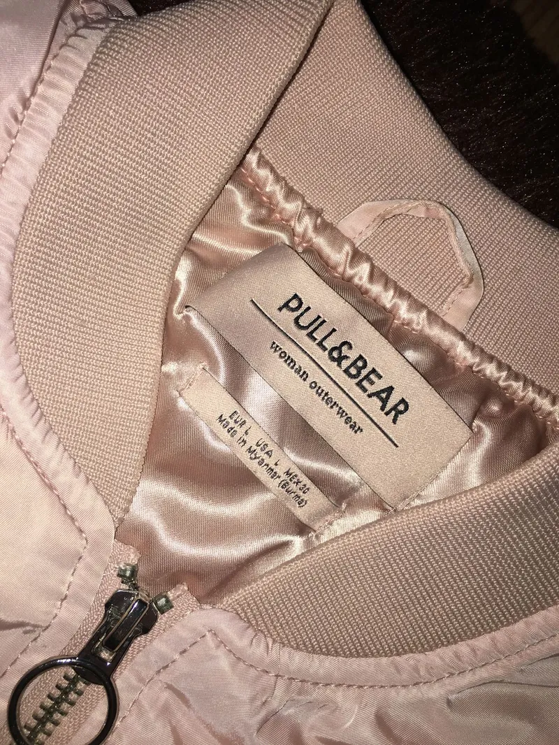 Pull & Bear Streetwear Bomber jacket Wanita pink photo 1