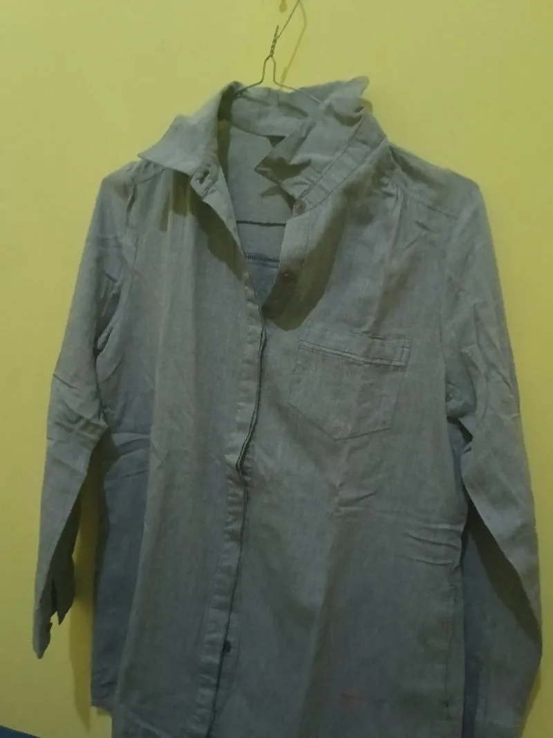 kemeja pria denim photo 1