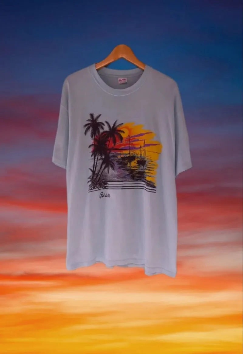 Made in USA Vintage Sportswear T-shirt Pria blue photo 1