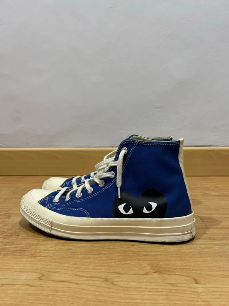 Converse x Comme des Garçons PLAY Chuck 70 High Blue Quartz photo 1