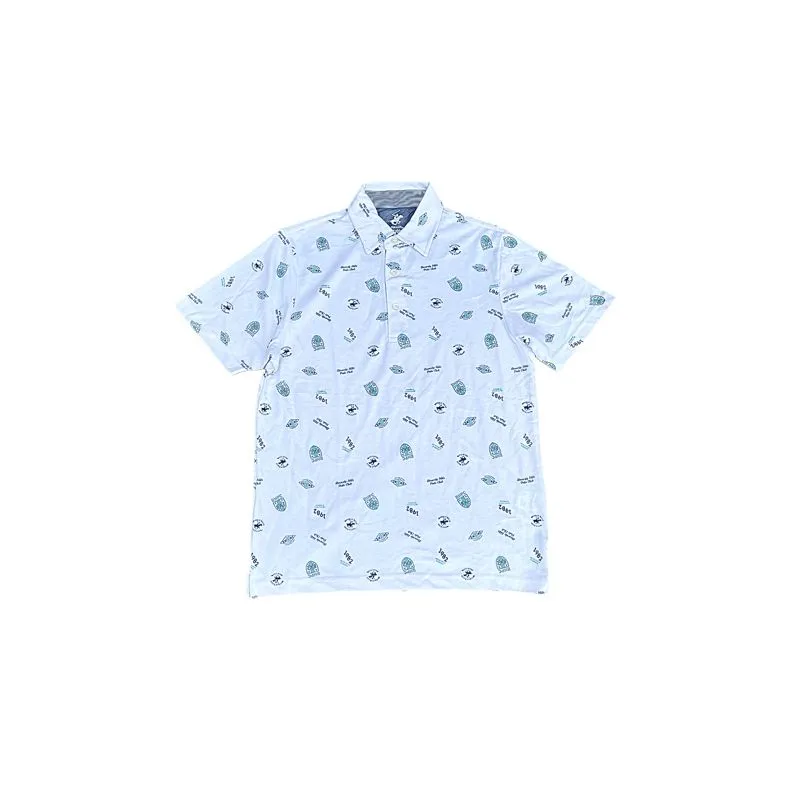 Beverly Hills Polo Club Over Printed White Poloshirts photo 1