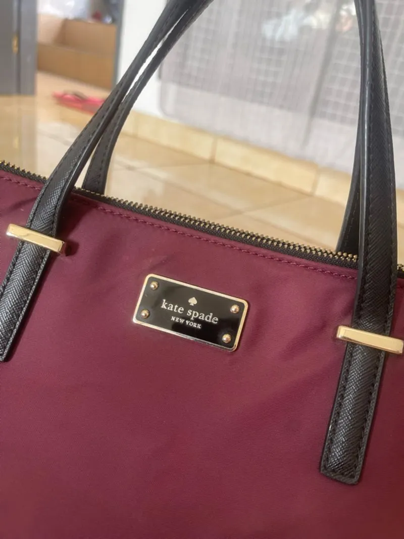 kate spade burgundy ori photo 1