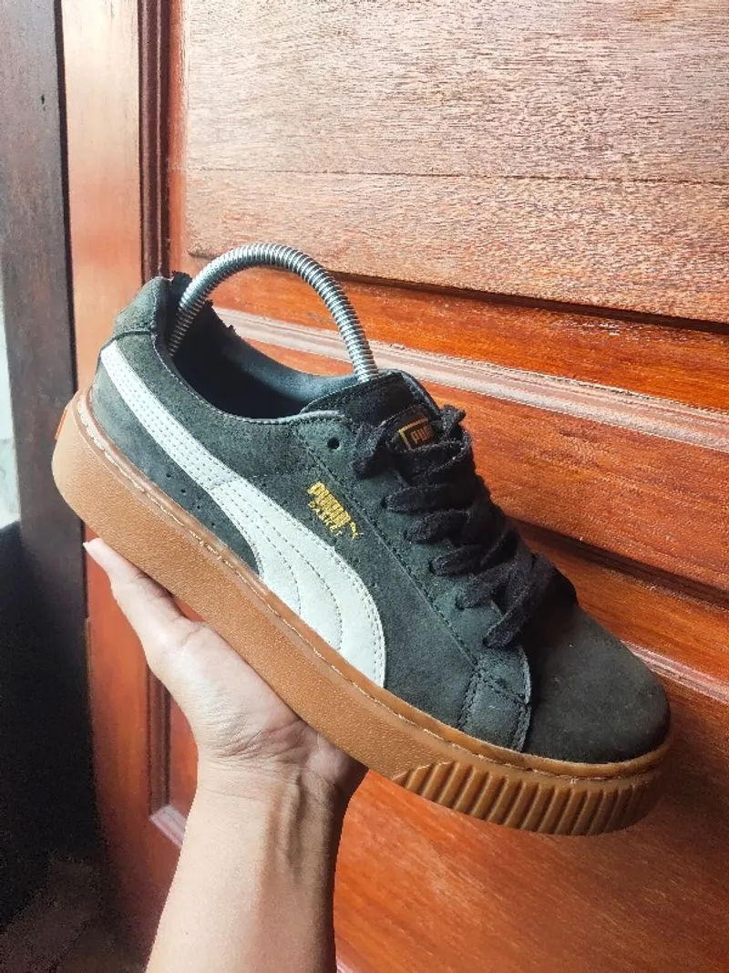 Puma Suede Platform black gum unisex  photo 1