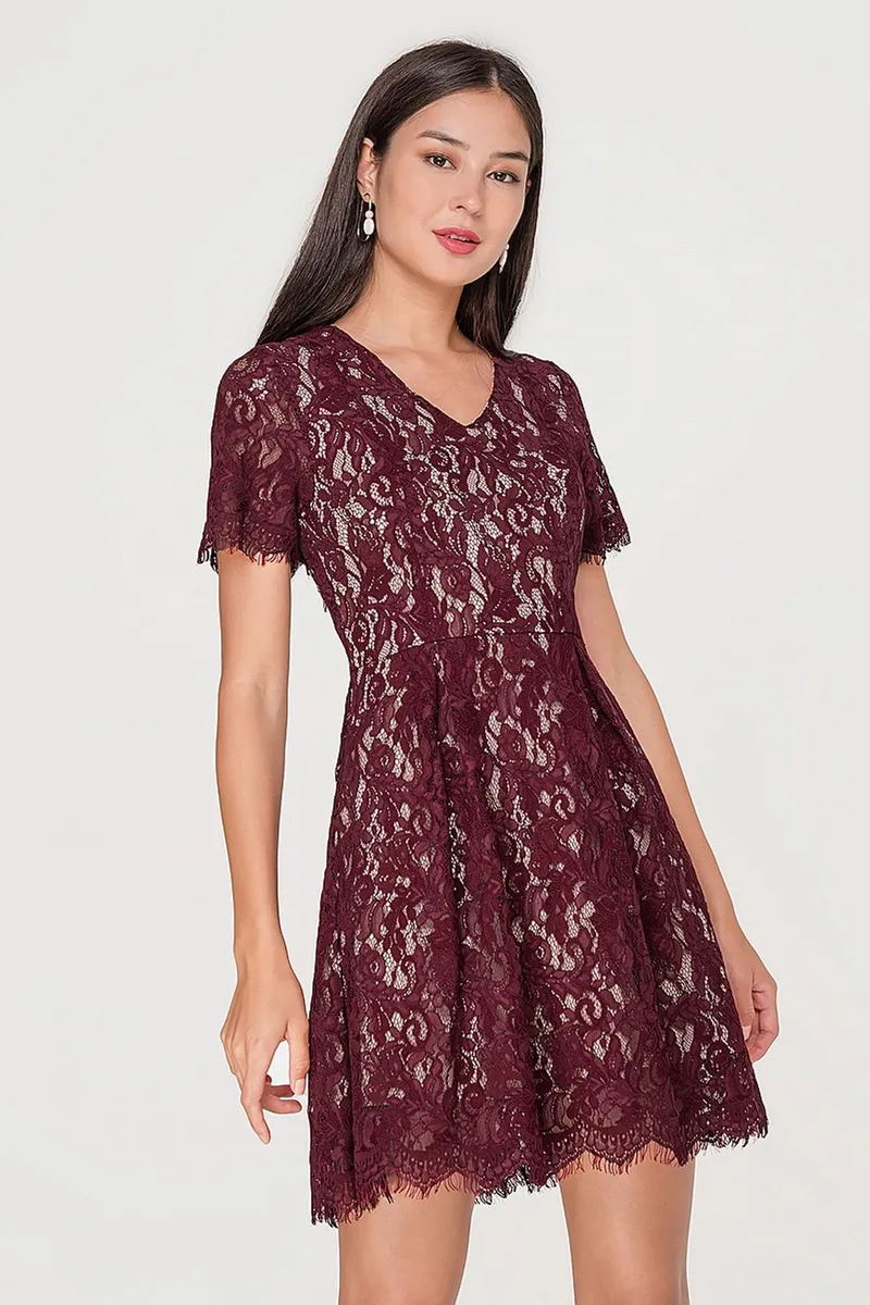 Luxury Wanita burgundy photo 1