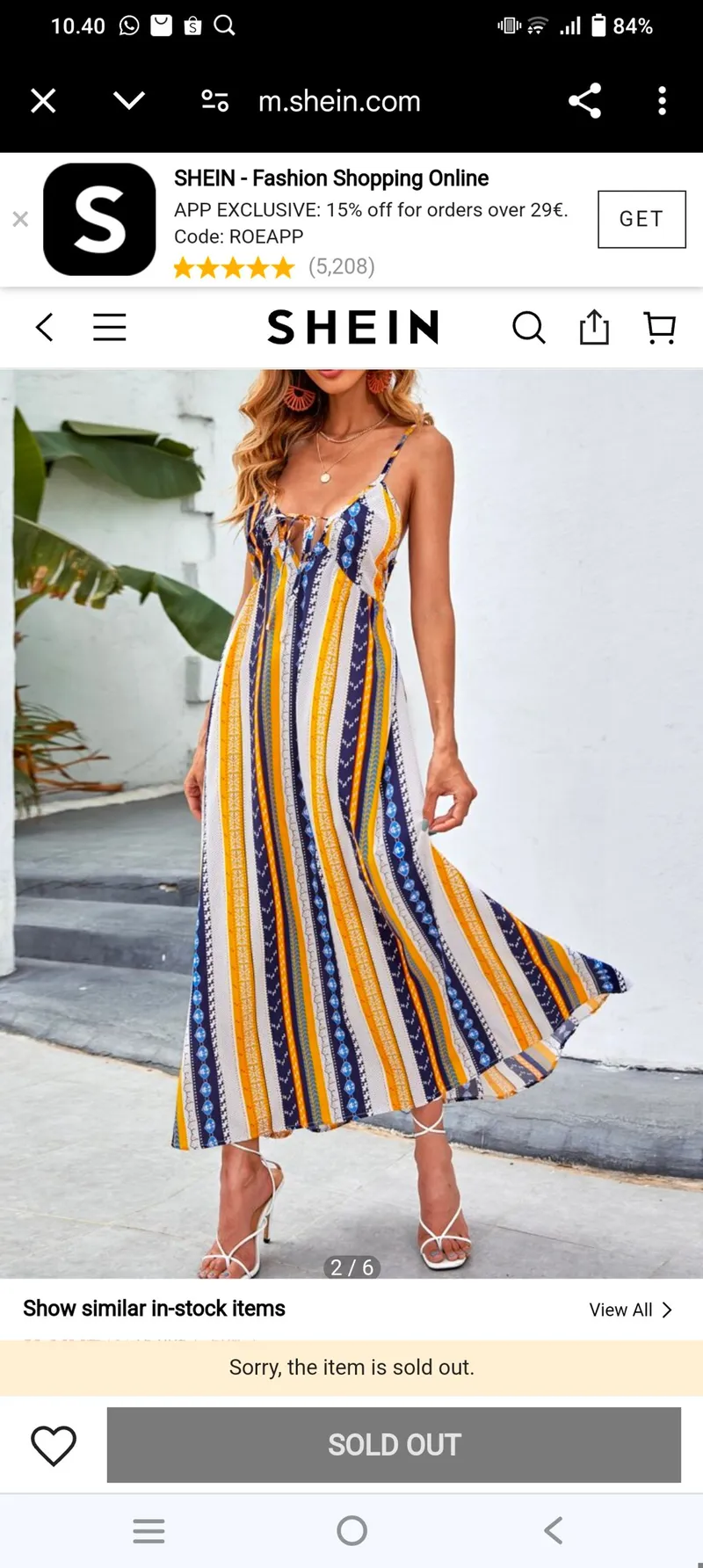 Shein Casual Summer dress Wanita multicolor photo 1