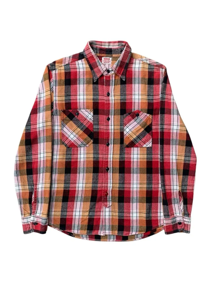 edwin chinstrap double pocket plaid flannel shirt photo 1