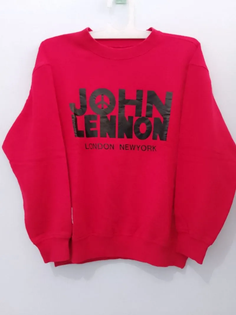 Sweater fashion casual pria wanita john lennon photo 1