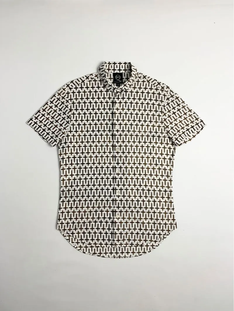 Y2k ALEXANDER McQUEEN Shirt With Cross Graphic photo 1