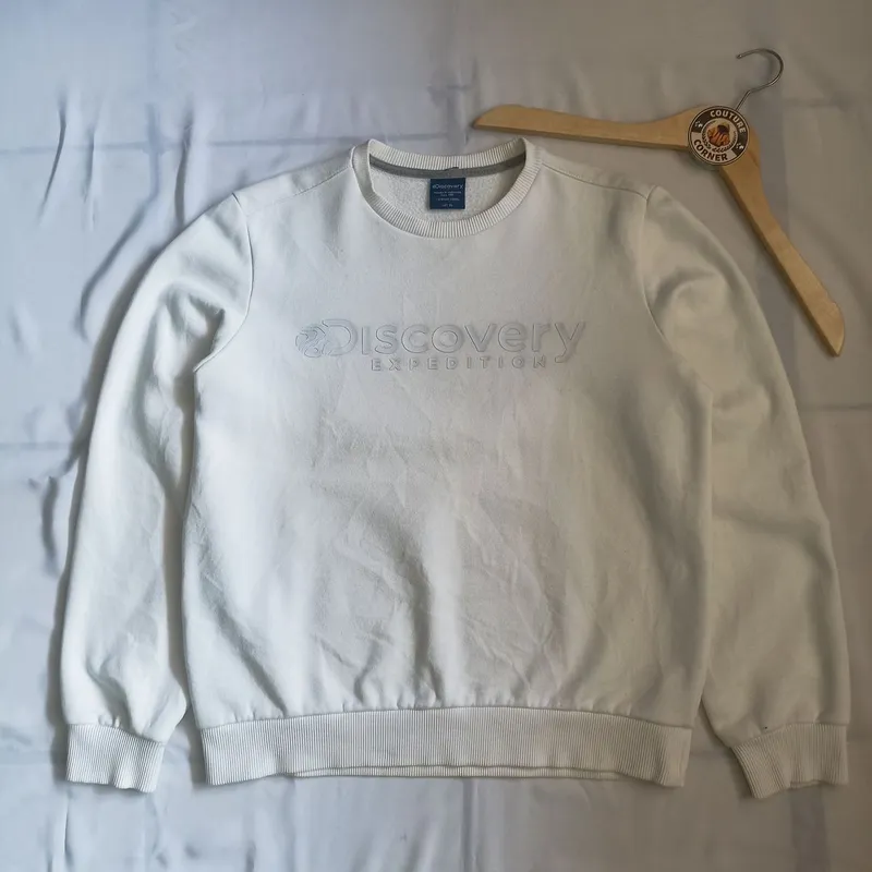Casual Sweater Pria white photo 1