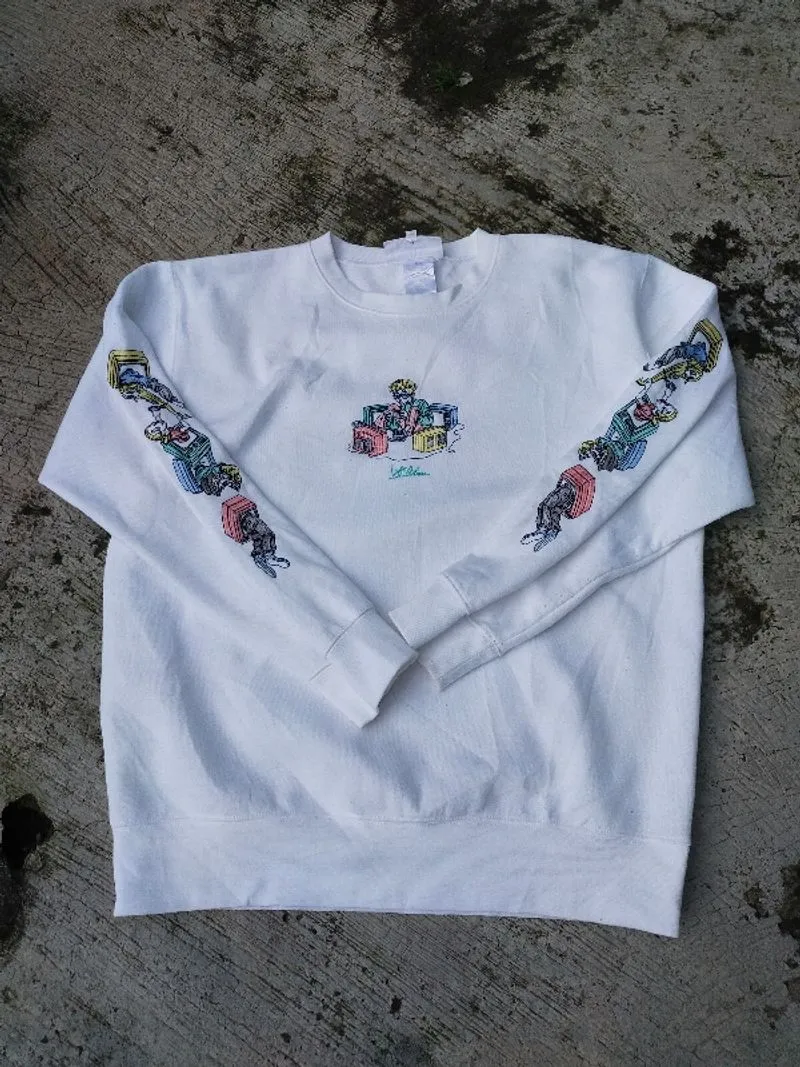Sweater/Crewneck by Left Alone (Bordir) White Size L photo 1
