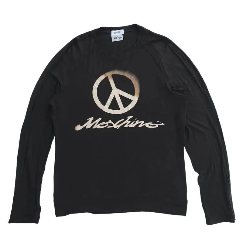 Moschino Vintage Y2K T-shirt Wanita brown photo 1