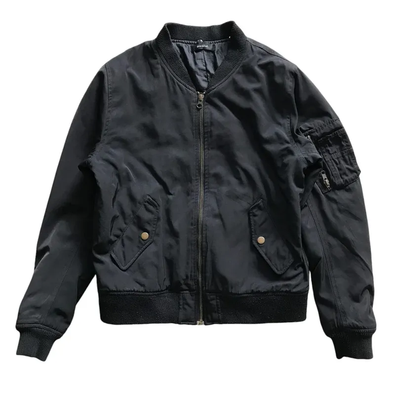 Casual Bomber jacket Pria black photo 1