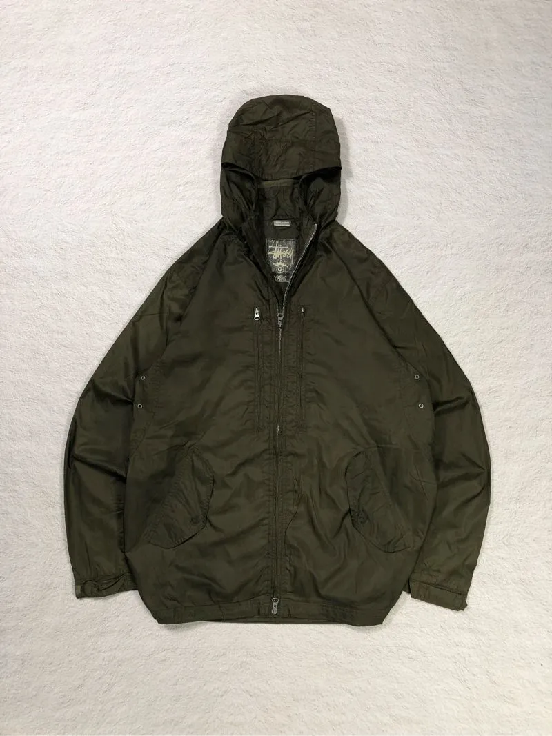 Stussy Streetwear Vintage Windbreaker Pria green photo 1