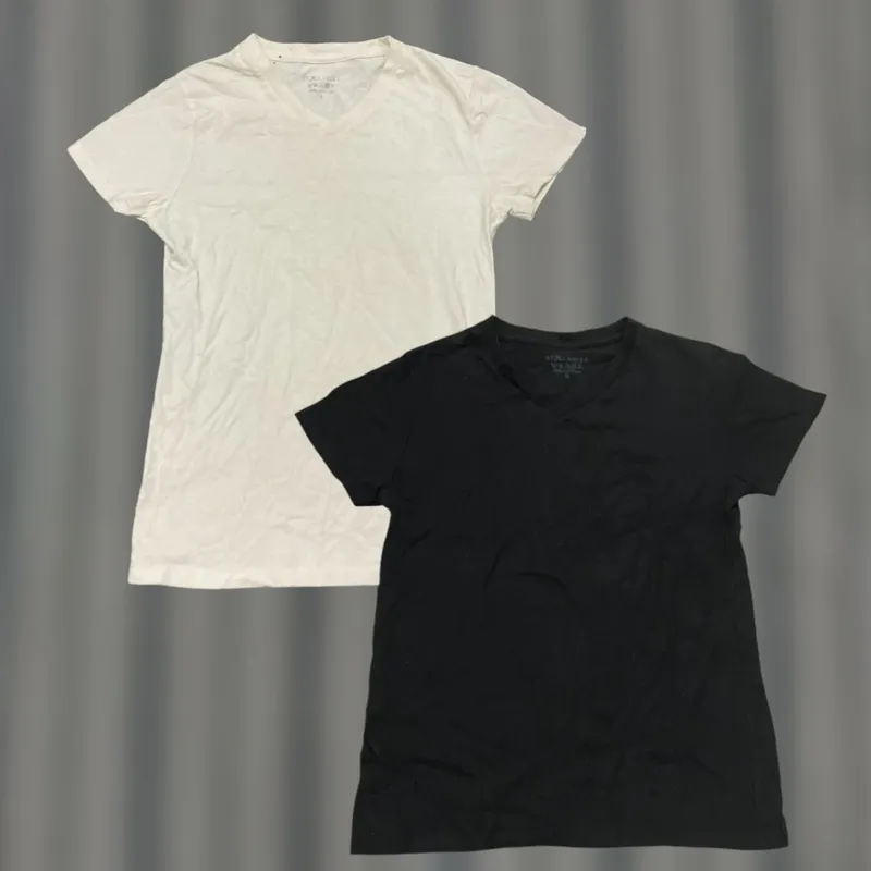 Casual T-shirt Wanita white black photo 1
