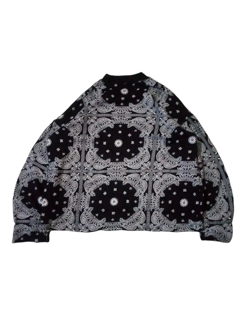 Batik Bomber jacket Pria black photo 1