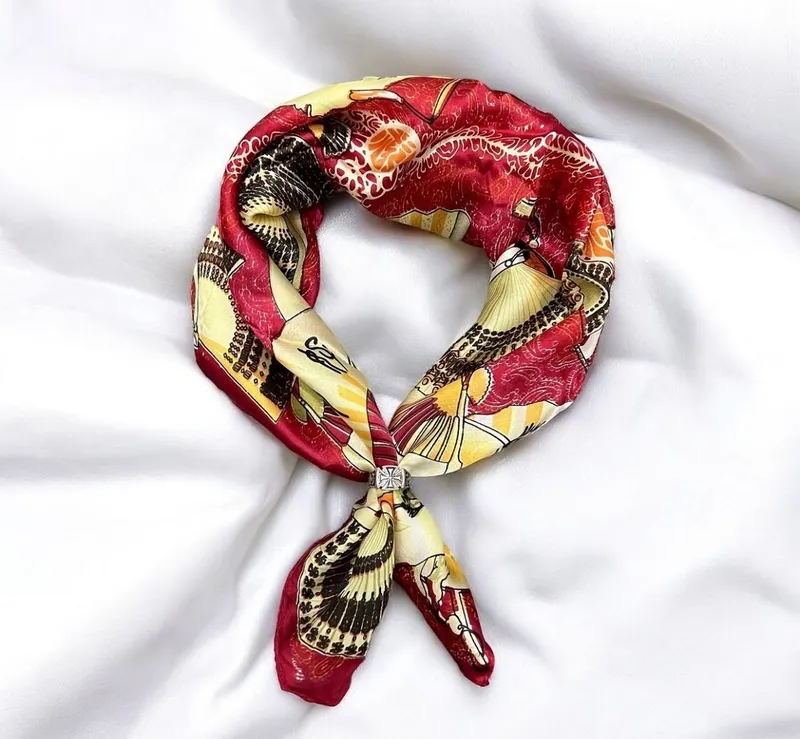 Japanese brand Luxury Scarf Wanita multicolor photo 1