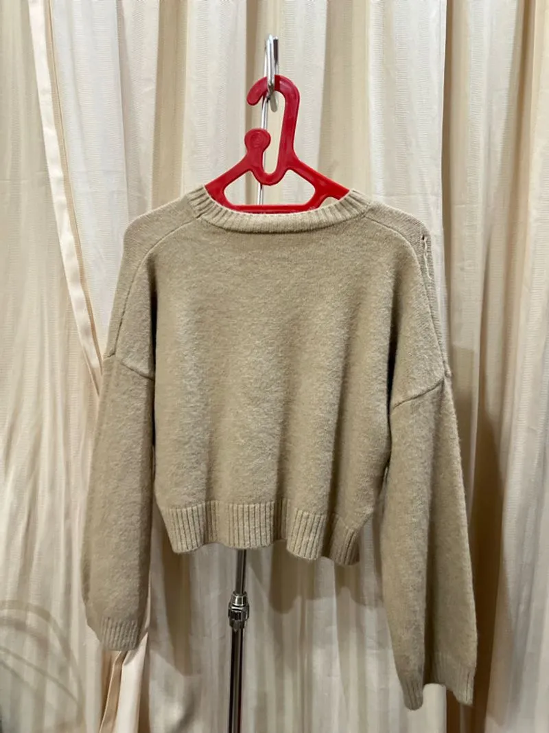 Brown cropped sweater  photo 1