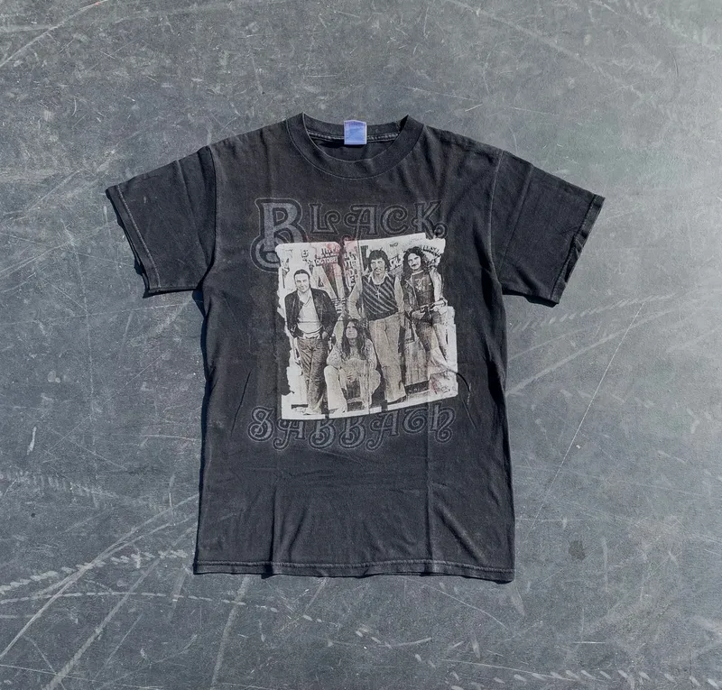 Streetwear Grunge T-shirt Pria black photo 1