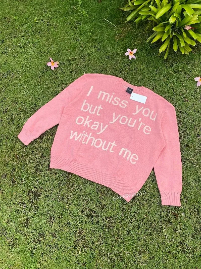 Knitwear Sweater Lirien Pink White Thanksinsomnia photo 1