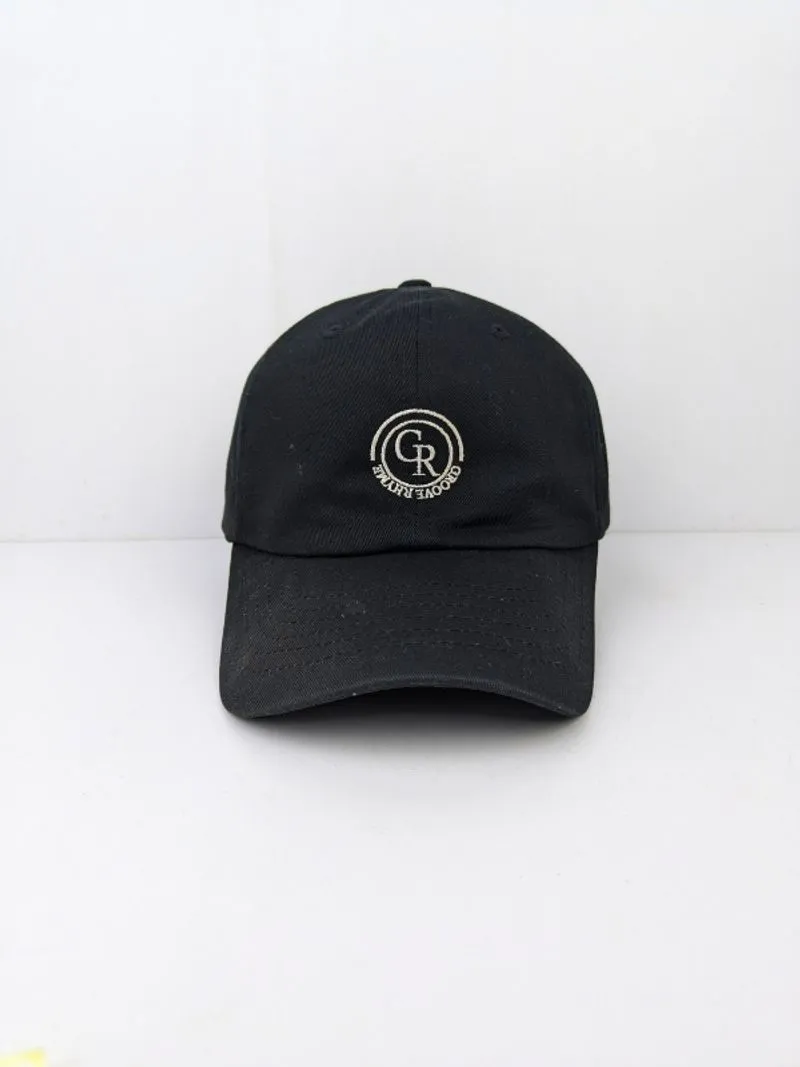 Topi Groove Rhyme Round Logo CR Street Wear Black White photo 1