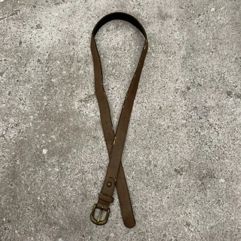 Belt faux leather brown photo 1