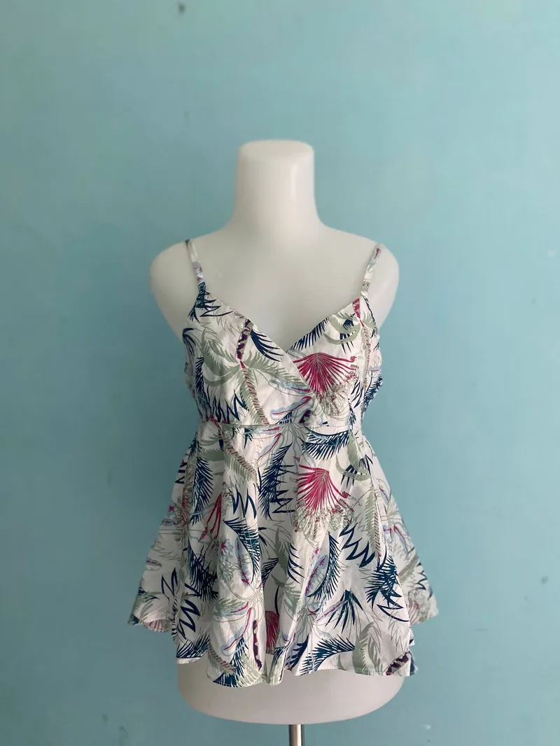 Batik Midi dress Wanita gray photo 1