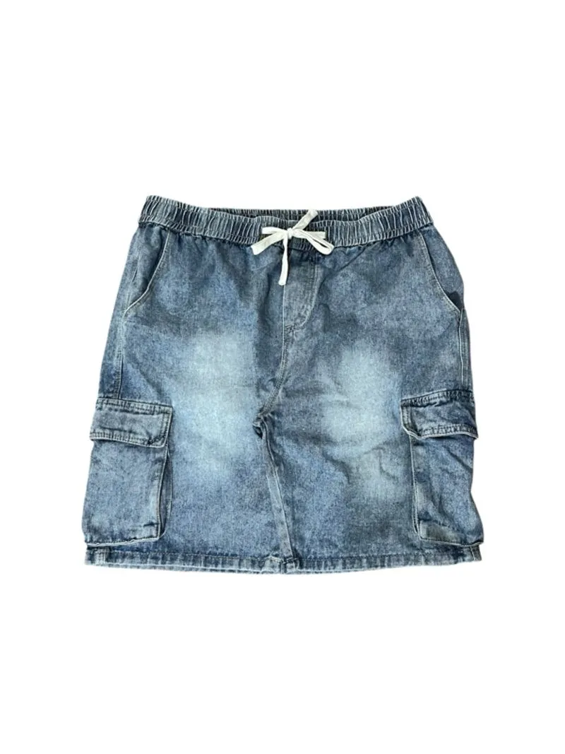 bluewash cargo jorts photo 1