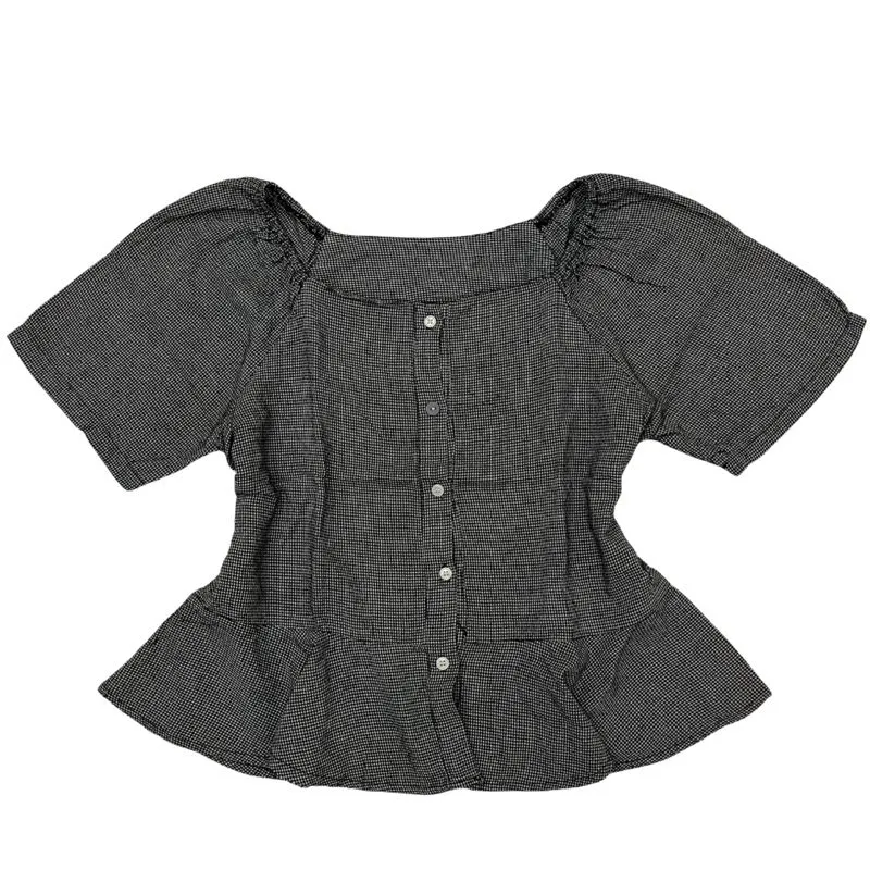 gingham milkmaid top photo 1