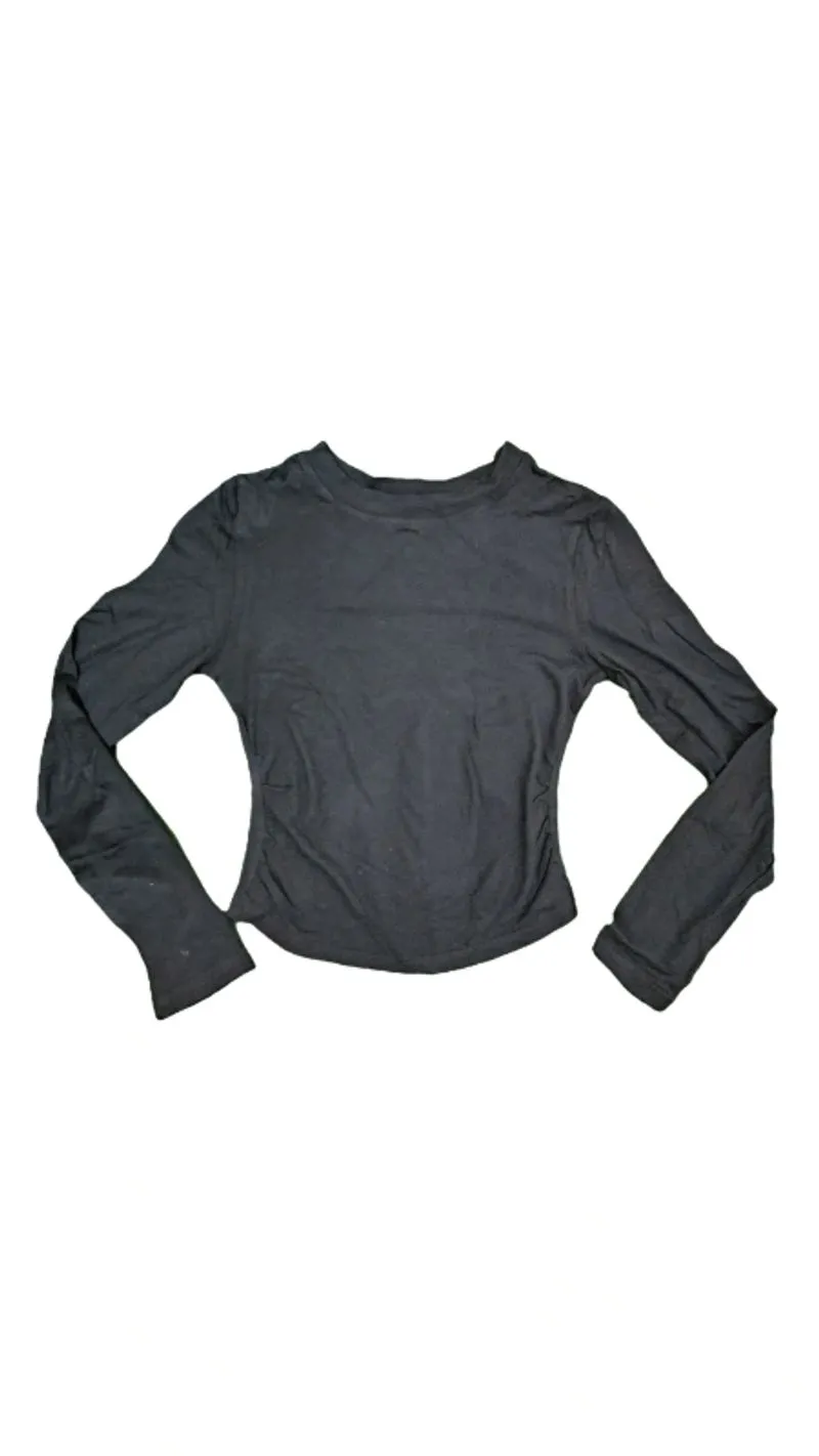 Black Fitted Crop Top  photo 1