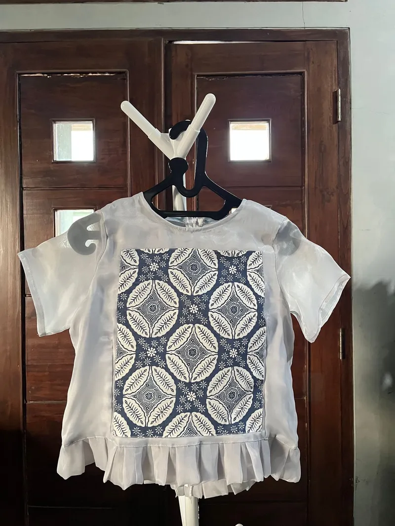 Batik Blouse Wanita blue photo 1