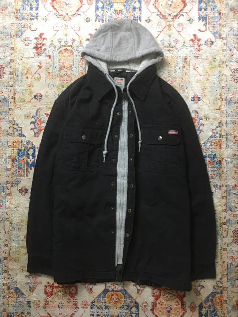 Dickies hooded workwear overshirt jacket photo 1