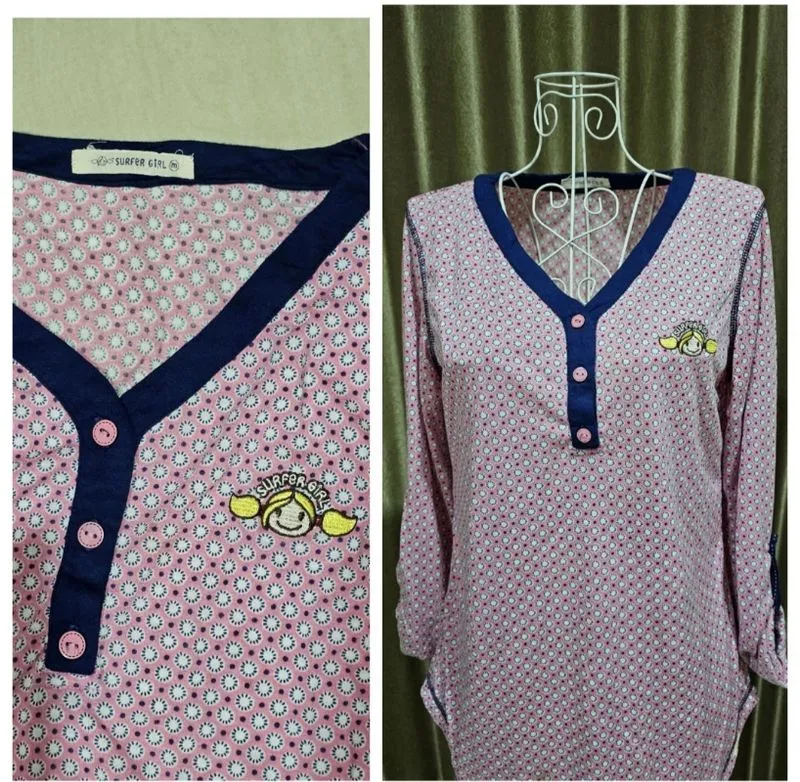 Surfer girl blus baju atasan wanita blouse fashion original photo 1