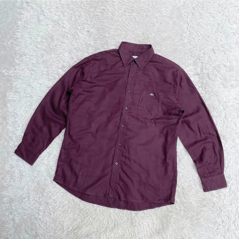 Lacoste Vintage Casual Shirt Kemeja Polos Long Sleeve photo 1