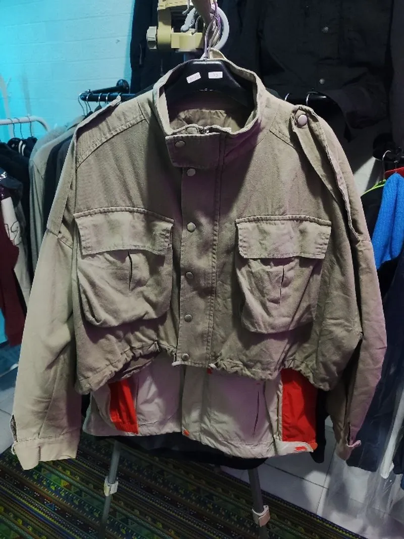 Women crop tactical jacket photo 1