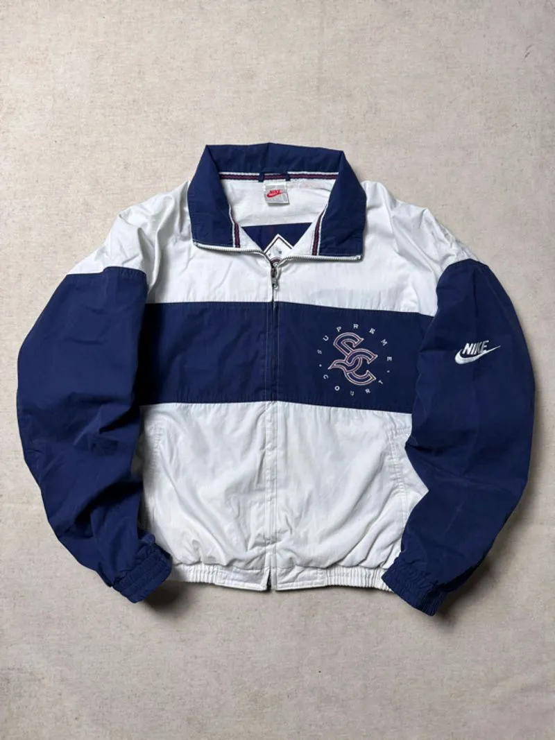 Vintage 80s Nike X Supreme Court Cotton Windbreaker Jacket photo 1