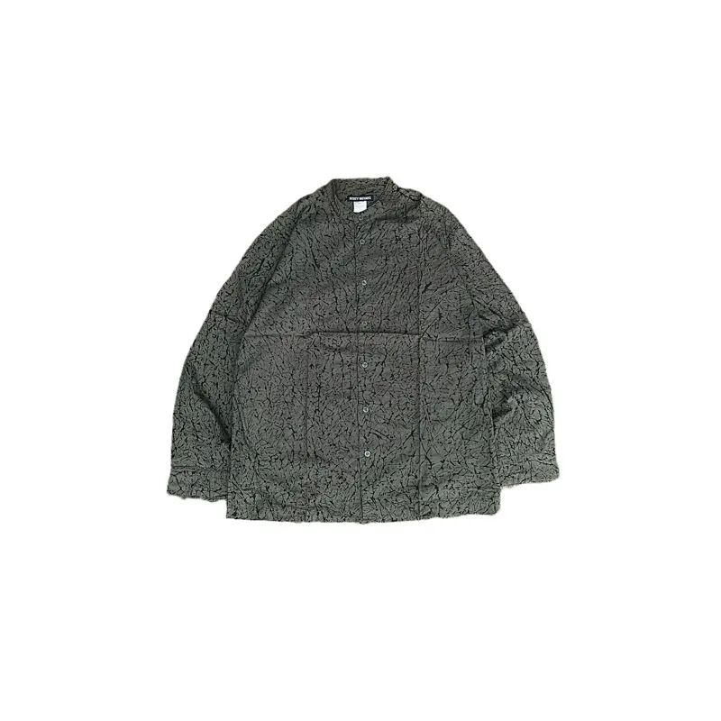 Issey Miyake Japan Designer Grandad Collarless Shirt L/S photo 1